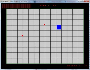 Screenshot of my first game "Suckman"